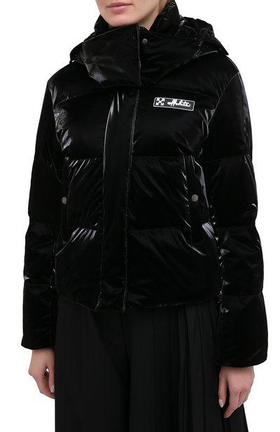 Пуховая куртка OFF-WHITE черного цвета по цене 128000 руб., арт. 0WEA213F20FAB0011000, фото 3 Пуховая куртка OFF-WHITE, арт. 0WEA213F20FAB0011000, фото 3