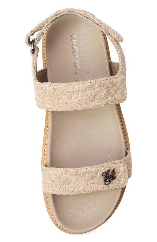 Текстильные сандалии Emporio Armani EW004049/AF21970 Бежевый  EW004049/AF21970 Фото 6