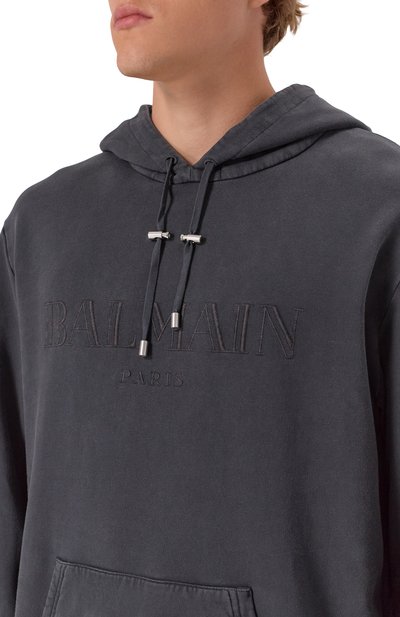 Хлопковое худи BALMAIN, арт. FH1JT047/BC72, фото 5