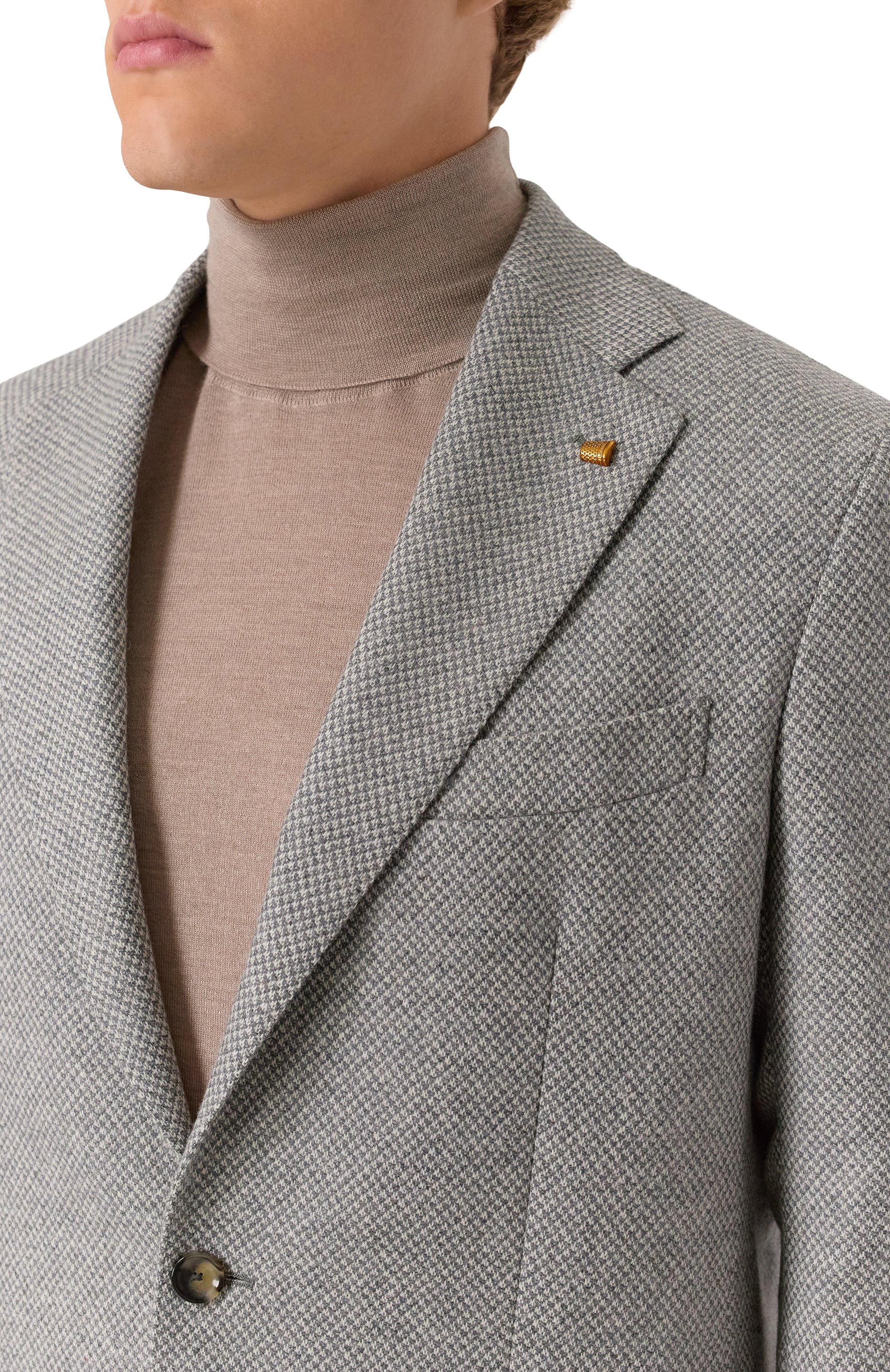 Шерстяной пиджак SARTORIA LATORRE серого цвета по цене 85850 руб., арт. EF74/UI0020, фото 6 Шерстяной пиджак SARTORIA LATORRE, арт. EF74/UI0020, фото 6