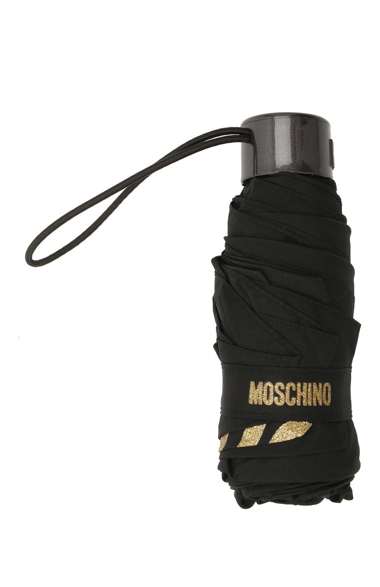 Женский складной зонт MOSCHINO золотого цвета, арт. 8900-SUPERMINI | Фото 4 (Материал: Текстиль, Металл, Синтетический материал; Нос: Не проставлено)
