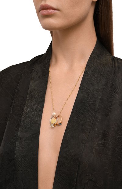 Подвеска на цепочке MARNI золотого цвета по цене 33550 руб., арт. C0MV0423A0 P6525, фото 2 Подвеска на цепочке MARNI, арт. C0MV0423A0 P6525, фото 2