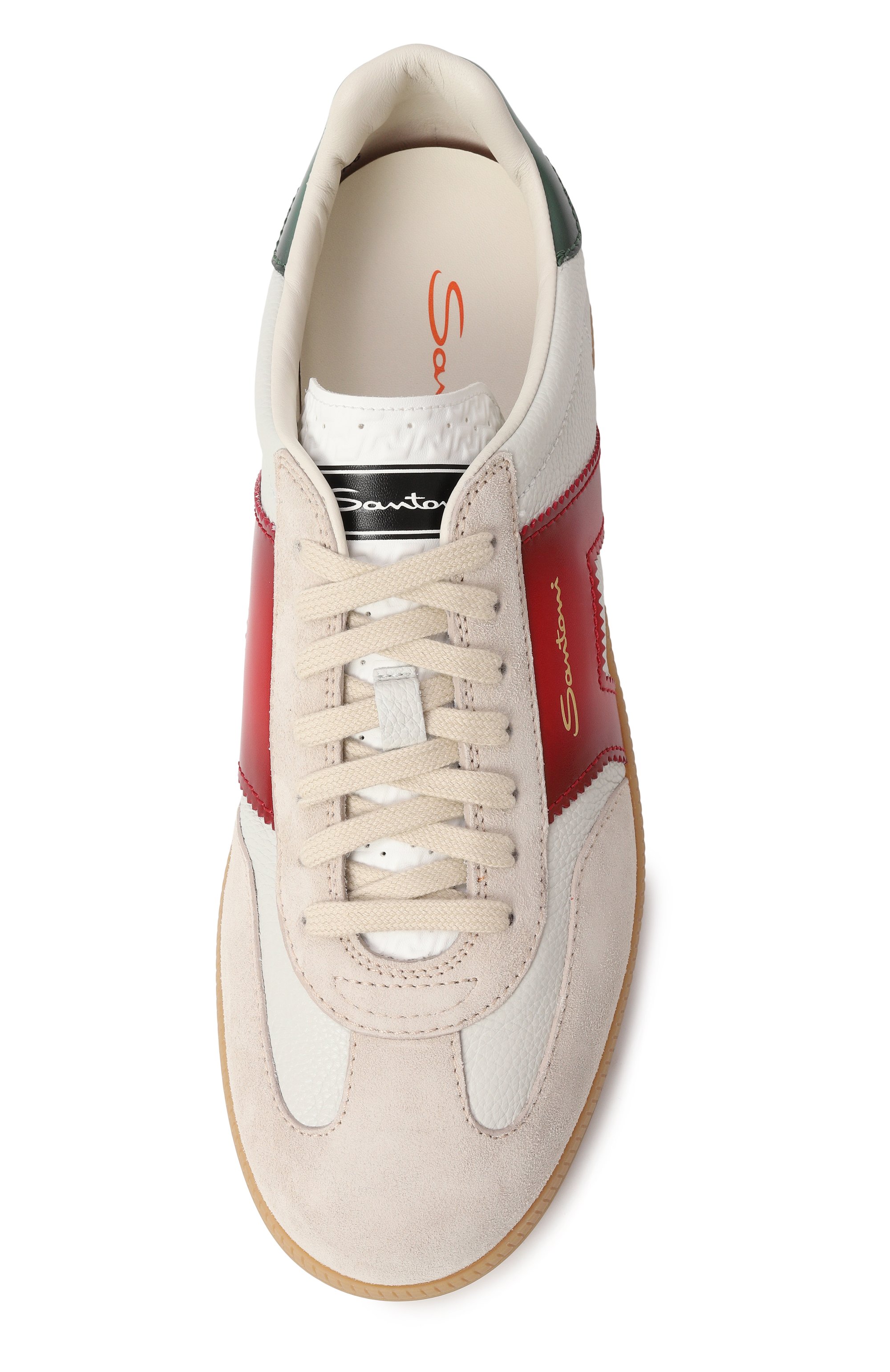 Кожаные кеды dbs oly SANTONI, арт. MBPG21965FARCN0C, фото 6