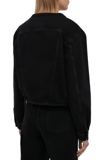 Джинсовая куртка 7 FOR ALL MANKIND черного цвета по цене 24250 руб., арт. JSK4B340FA, фото 4 Джинсовая куртка 7 FOR ALL MANKIND, арт. JSK4B340FA, фото 4