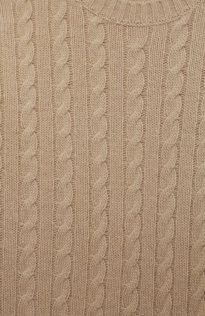 Шерстяной пуловер IL GUFO бежевого цвета по цене 12350 руб., арт. A22MA332EM220/10A-14A, фото 3 Шерстяной пуловер IL GUFO, арт. A22MA332EM220/10A-14A, фото 3