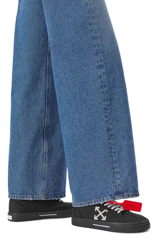 Текстильные кеды New Low Vulcanized Off-White 0WIA288C99FAB002 Чёрный  0WIA288C99FAB002 Фото 2