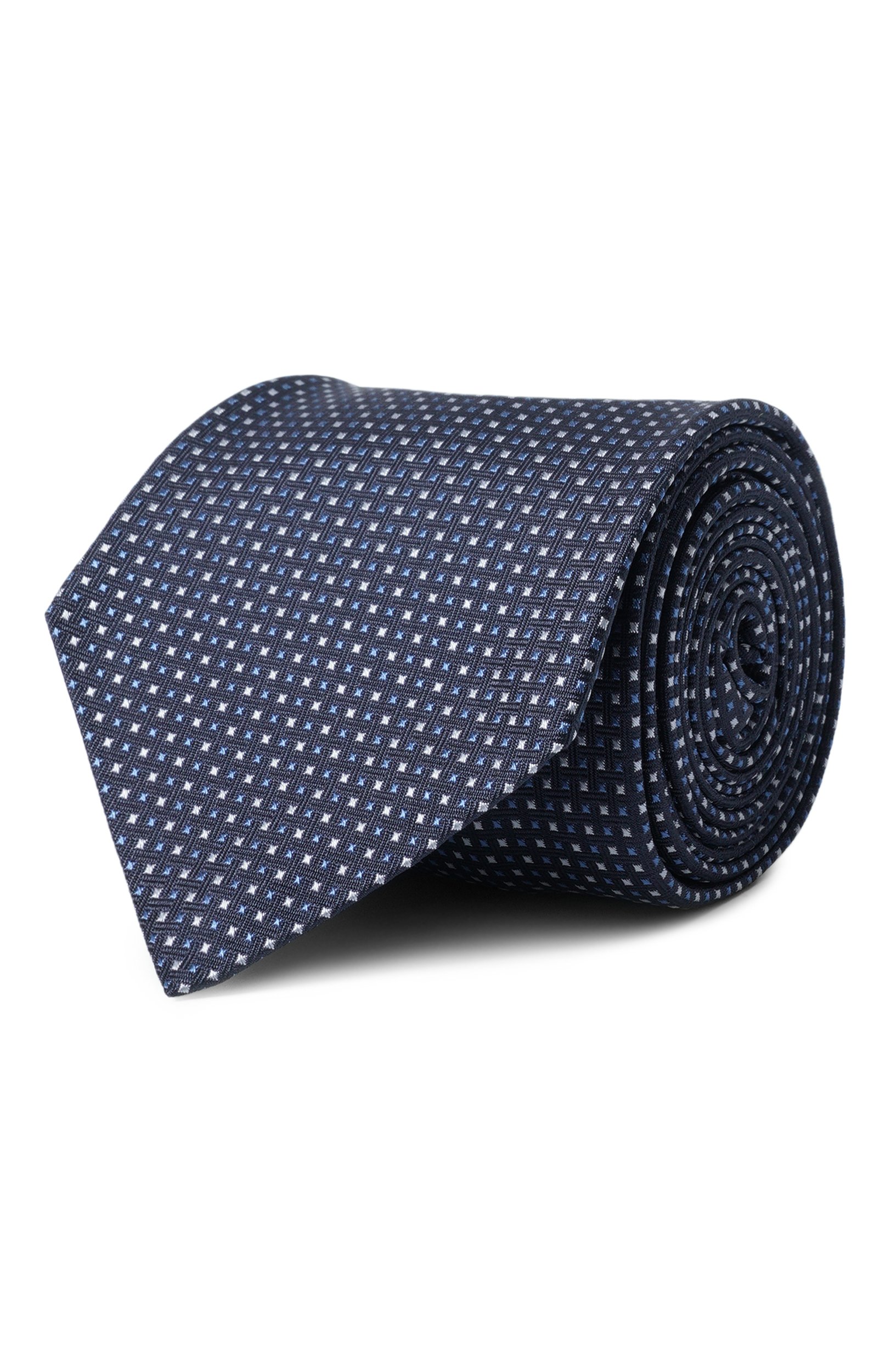 Шелковый галстук KITON синего цвета по цене 41650 руб., арт. UCRVKPC01M05, фото 1 Шелковый галстук KITON, арт. UCRVKPC01M05, фото 1