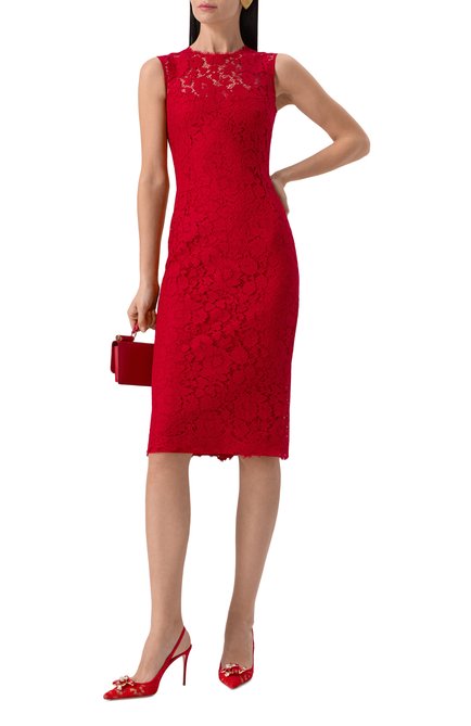 Женские текстильные туфли rainbow 90 DOLCE & GABBANA красного цвета, арт. CG0712/AQ074 | Фото 2 (Материал внутренний: Текстиль; Материал сплава: Проставлено; Каблук высота: Высокий; Подошва: Плоская; Драгоценные камни: Проставлено; Материал внешний: Текстиль)