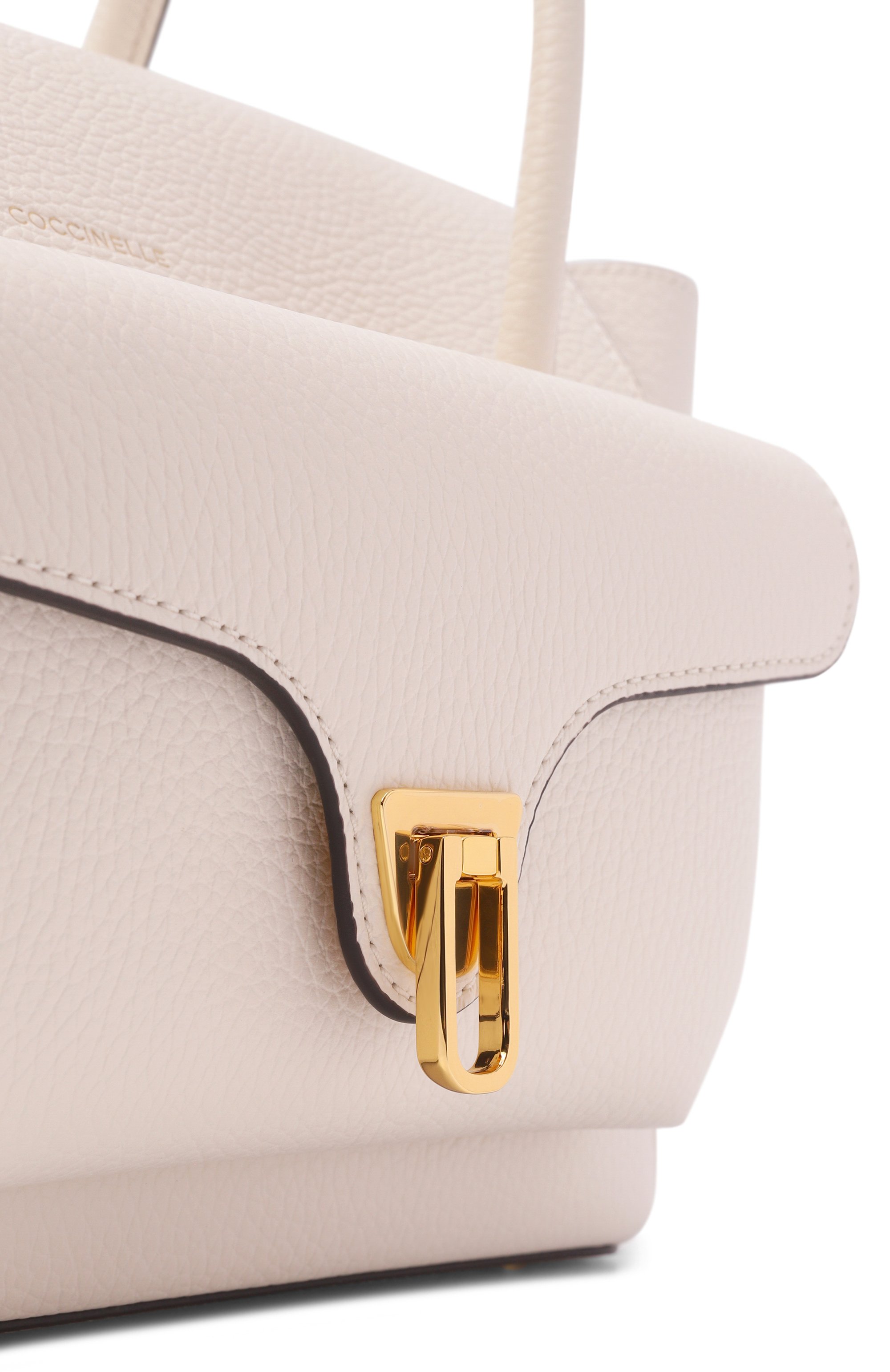 Сумка double beat medium COCCINELLE кремового цвета по цене 47250 руб., арт. E1 T8A 18 02 01, фото 6 Сумка double beat medium COCCINELLE, арт. E1 T8A 18 02 01, фото 6