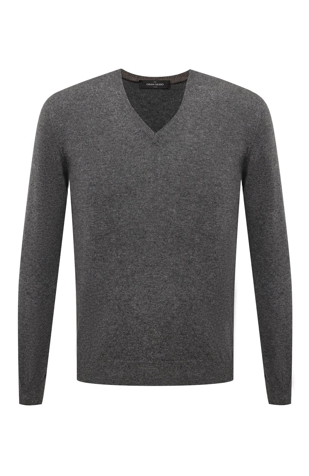 Кашемировый пуловер GRAN SASSO темно-серого цвета по цене 53550 руб., арт. 55115/15590, фото 1 Кашемировый пуловер GRAN SASSO, арт. 55115/15590, фото 1
