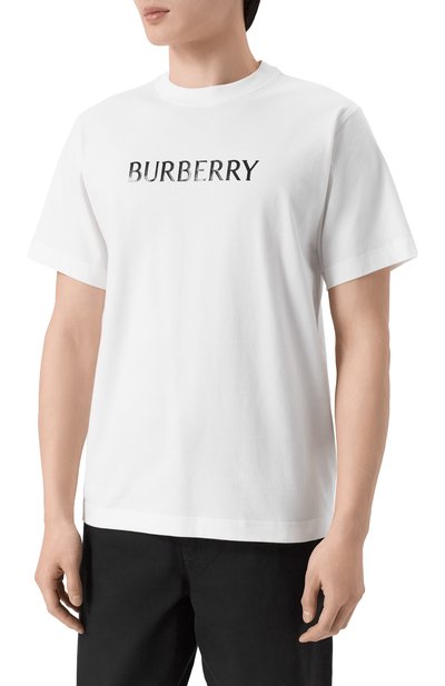Хлопковая футболка BURBERRY, арт. 8122389, фото 3