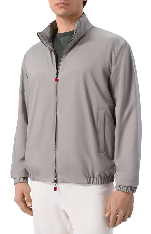 Двусторонний бомбер Kiton UW2306V0820H Серый  UW2306V0820H Фото 3
