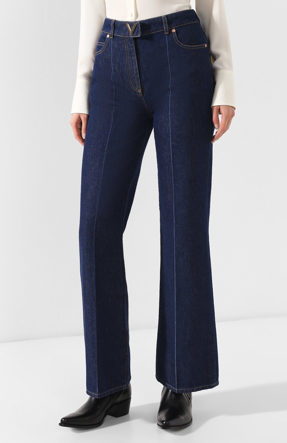 Джинсы со стрелками VALENTINO, арт. RB3DD08A4BD, фото 3