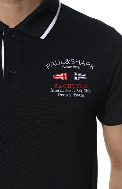 Хлопковое поло PAUL&SHARK, арт. 22411220/C00, фото 5