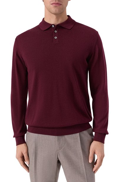 Шерстяное поло DANIELE FIESOLI бордового цвета по цене 22000 руб., арт. DF 0026, фото 3 Шерстяное поло DANIELE FIESOLI, арт. DF 0026, фото 3