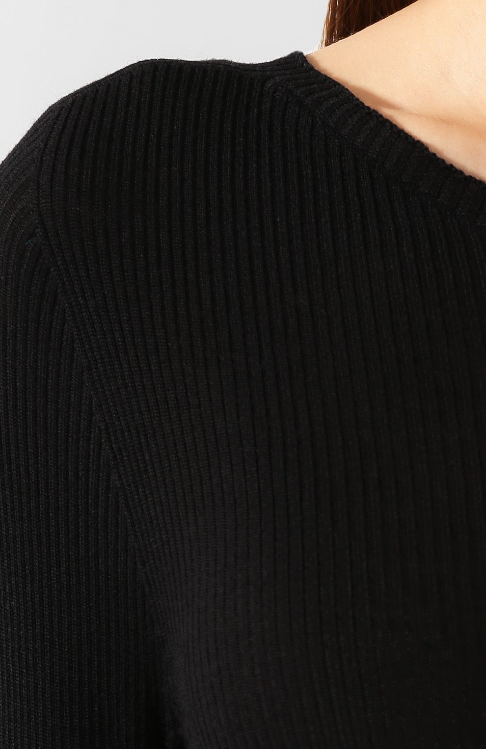 Шерстяной пуловер RICK OWENS черного цвета по цене 33600 руб., арт. RP20S1621/RIBM, фото 5 Шерстяной пуловер RICK OWENS, арт. RP20S1621/RIBM, фото 5