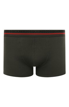 Мужские хлопковые боксеры DSQUARED2 хаки цвета, арт. D9LC24780 | Фото 1 (Кросс-КТ: бельё; Материал сплава: Проставлено; Нос: Не проставлено; Материал внешний: Хлопок; Мужское Кросс-КТ: Трусы)