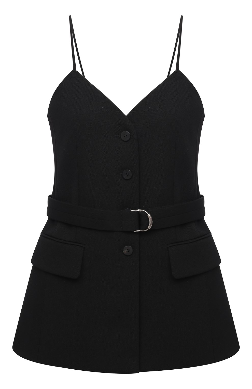 Шерстяной топ CHLOÉ черного цвета по цене 139500 руб., арт. CHC20WHT31066, фото 1 Шерстяной топ CHLOÉ, арт. CHC20WHT31066, фото 1