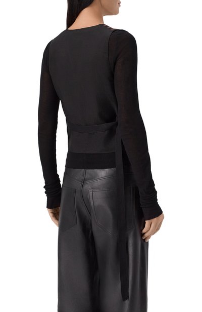 Жилет из вискозы и хлопка ANN DEMEULEMEESTER коричневого цвета по цене 107500 руб., арт. B0013555/FA748, фото 4 Жилет из вискозы и хлопка ANN DEMEULEMEESTER, арт. B0013555/FA748, фото 4