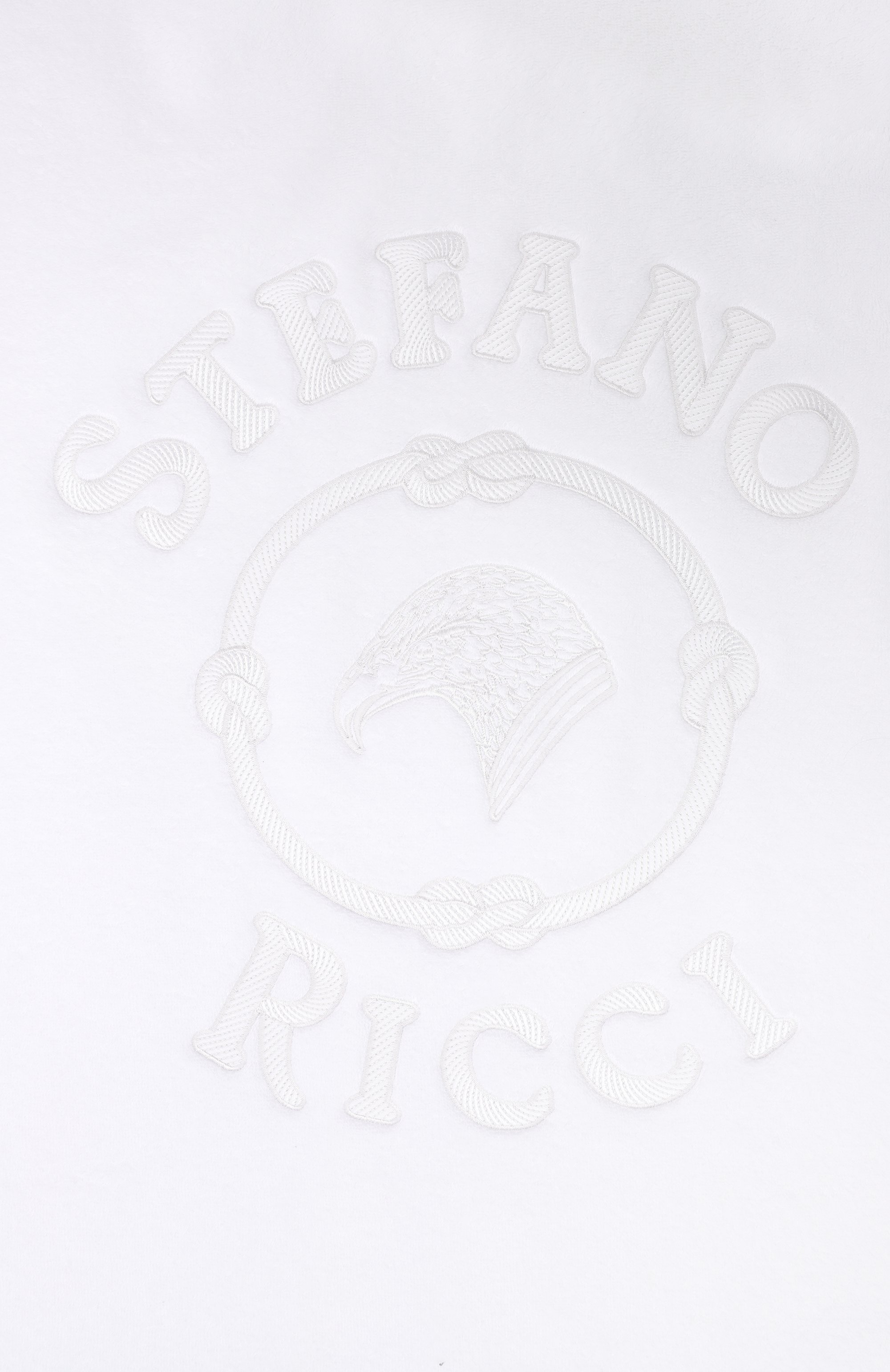 Хлопковое полотенце STEFANO RICCI белого цвета по цене 121000 руб., арт. YTELM04E9B/EAGLE2, фото 2 Хлопковое полотенце STEFANO RICCI, арт. YTELM04E9B/EAGLE2, фото 2