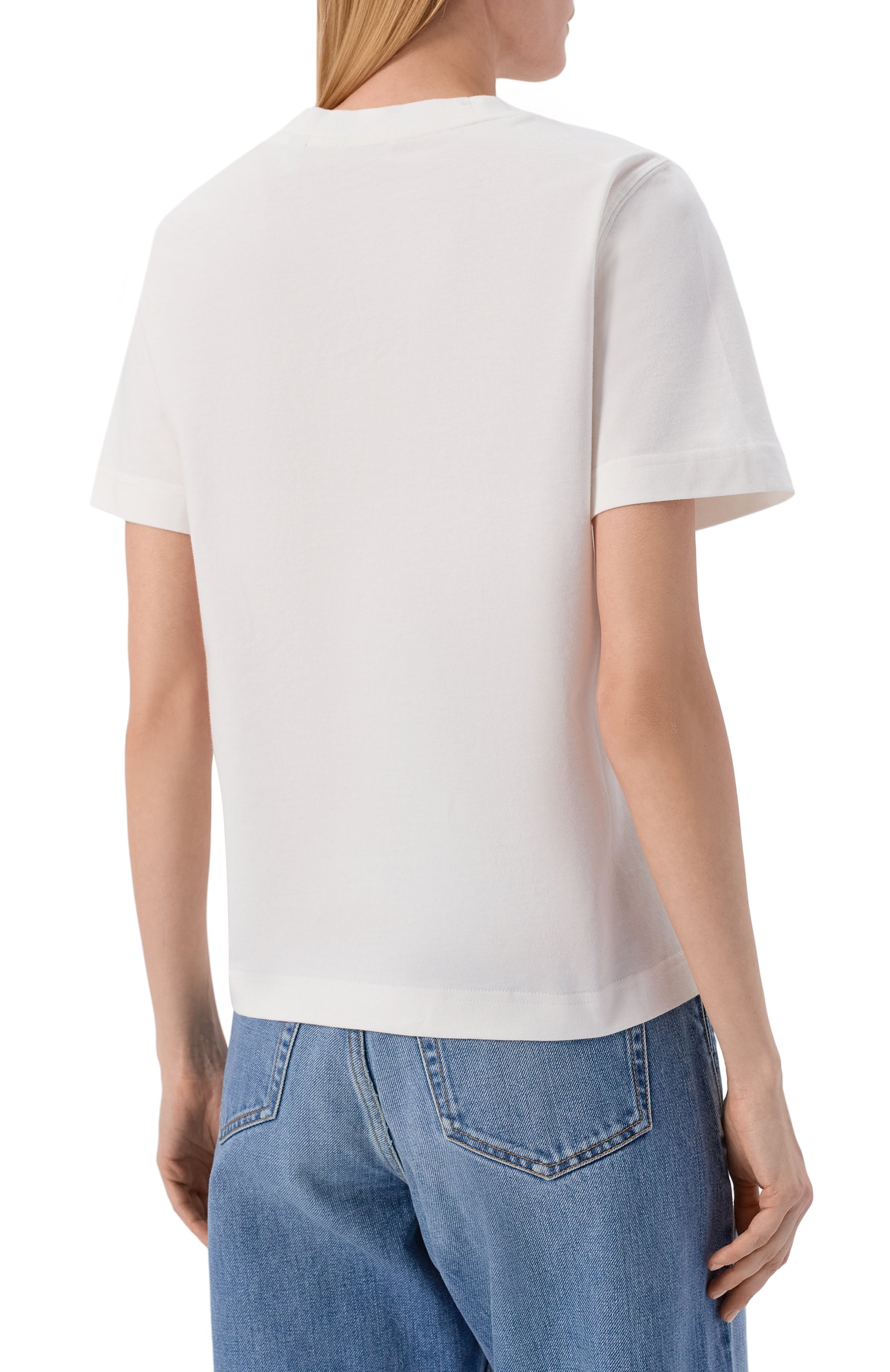 Хлопковая футболка BURBERRY, арт. 8121038, фото 4