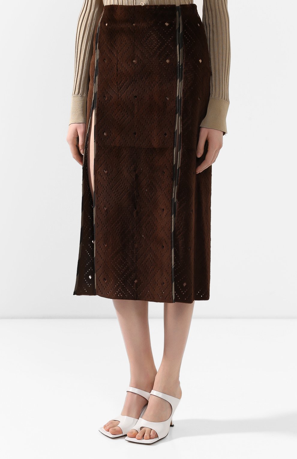 Юбка из меха норки FENDI, арт. FNA165 AMLT, фото 3