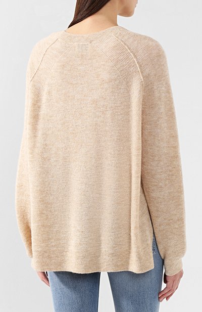 Шерстяной пуловер ACNE STUDIOS светло-бежевого цвета по цене 23950 руб., арт. A60067, фото 4 Шерстяной пуловер ACNE STUDIOS, арт. A60067, фото 4