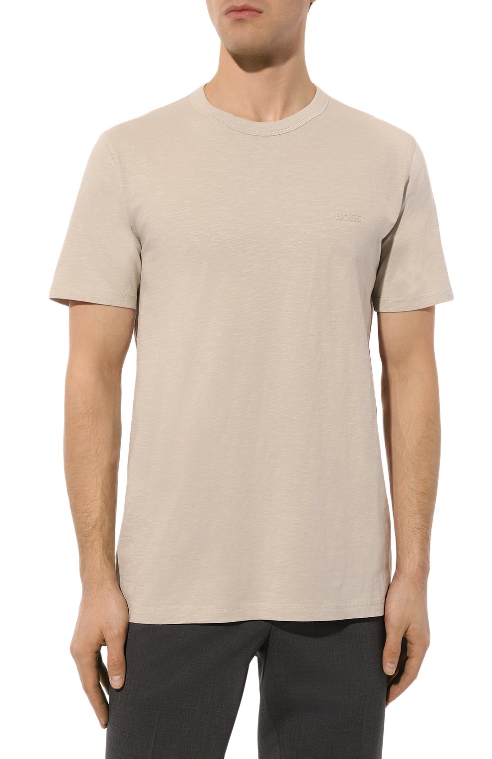 Хлопковая футболка BOSS ORANGE, арт. 50508243, фото 3