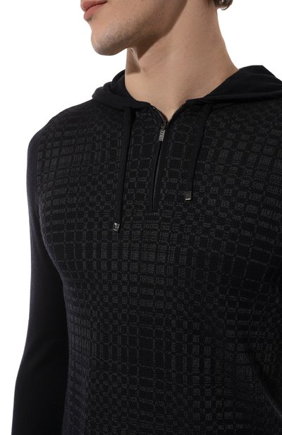 Худи из шерсти и шелка ZILLI, арт. KH0001M0230VRAD00, фото 5