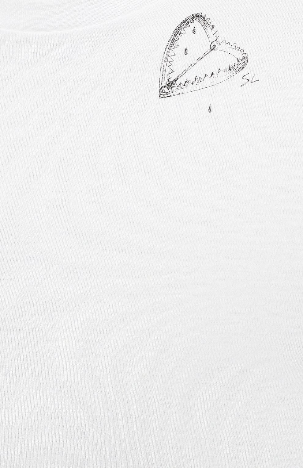 Хлопковая футболка  SAINT LAURENT, арт. 632713/YBWG2, фото 5