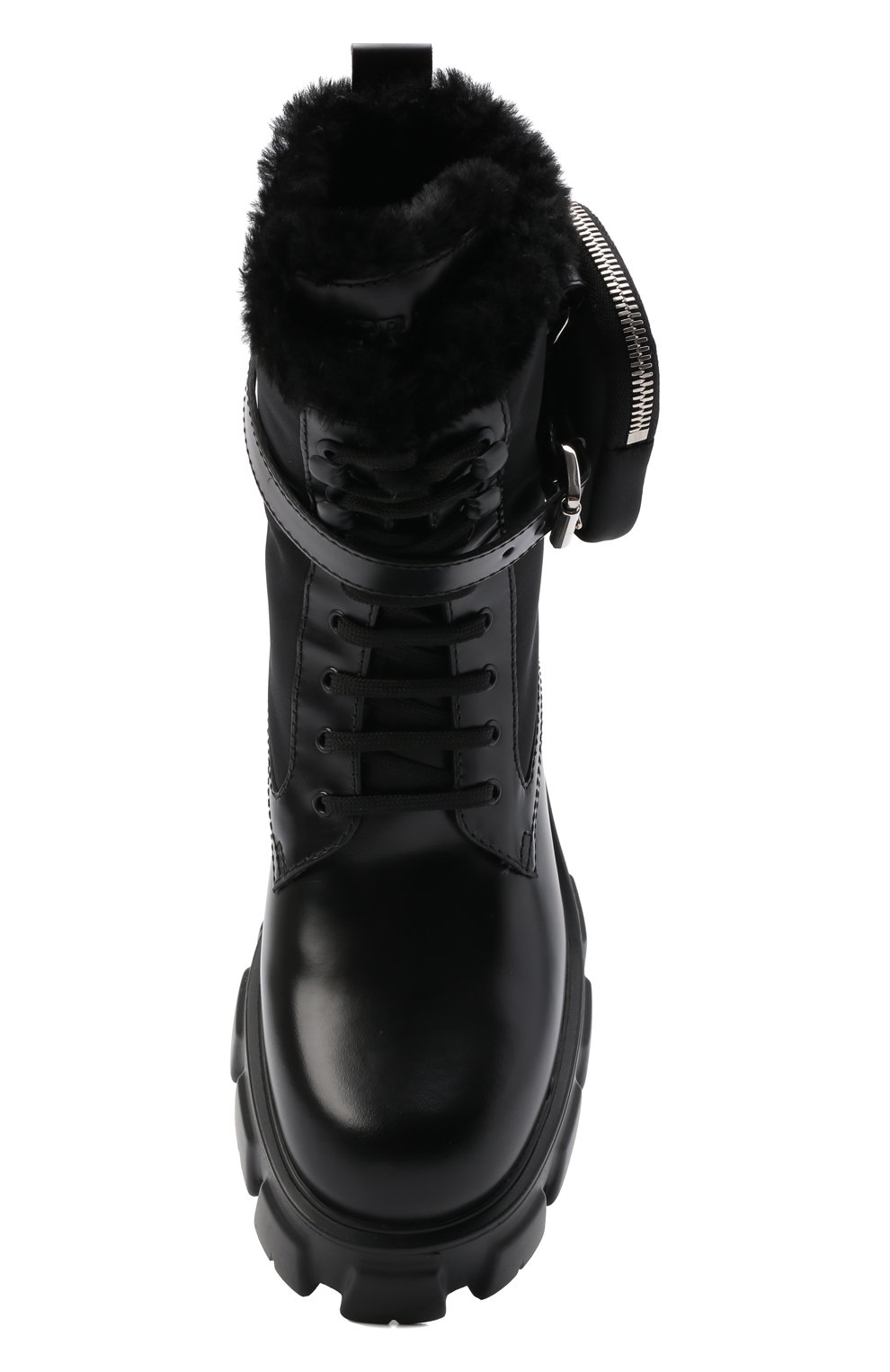 Комбинированные ботинки monolith PRADA, арт. 1T255M-3LEK-F0002-ZB55, фото 4