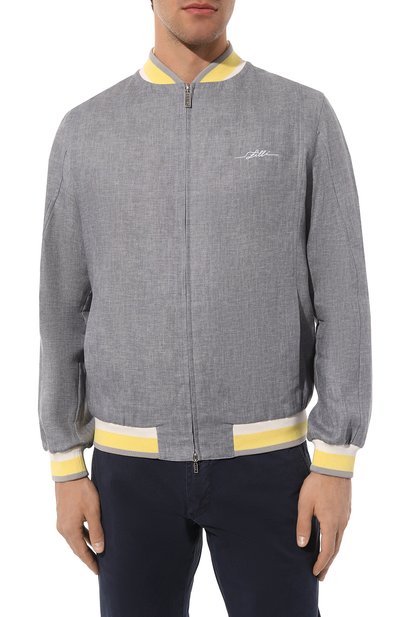 Льняной бомбер ZILLI, арт. B0M01BM0800VZL0T1, фото 3