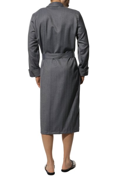 Шерстяной халат DEREK ROSE, арт. 5515-LINC011, фото 4