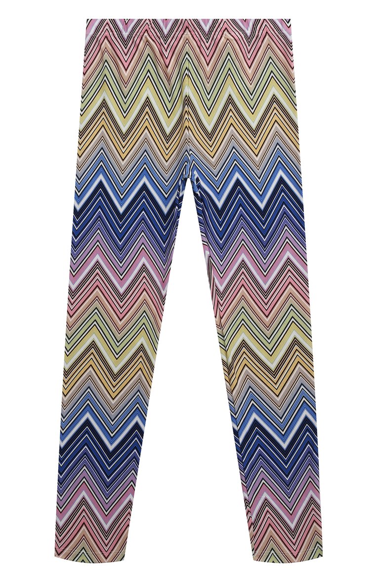 Детские хлопковые легинсы MISSONI разноцветного цвета, арт. MU6C70/J0396/12-14 | Фото 1 (Материал внешний: Хлопок; Нос: Не проставлено; Материал сплава: Проставлено; Девочки Кросс-КТ: Леггинсы-одежда; Ростовка одежда: 12 лет | 152 см, 13 - 15 лет | 158 см)