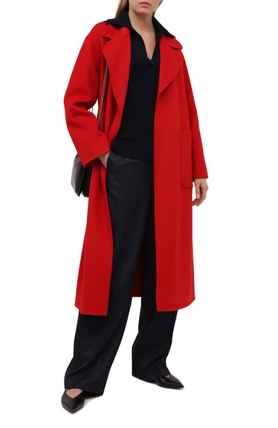 Шерстяное пальто MICHAEL MICHAEL KORS красного цвета по цене 48050 руб., арт. MF02J7PGBX, фото 2 Шерстяное пальто MICHAEL MICHAEL KORS, арт. MF02J7PGBX, фото 2