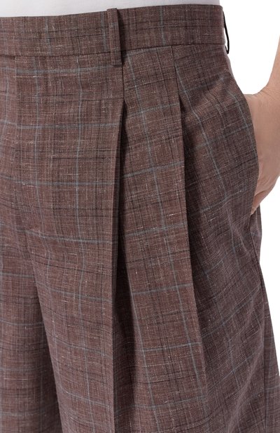 Шорты из шерсти и льна JIL SANDER, арт. J22KA0344/J40297, фото 5