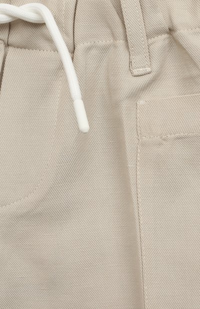 Брюки изо льна и хлопка EMPORIO ARMANI, арт. 3R4PJ5/4N7RZ, фото 3