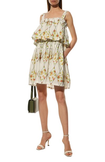 Хлопковое платье MSGM молочного цвета по цене 56250 руб., арт. 3241MDA16A 227152, фото 2 Хлопковое платье MSGM, арт. 3241MDA16A 227152, фото 2