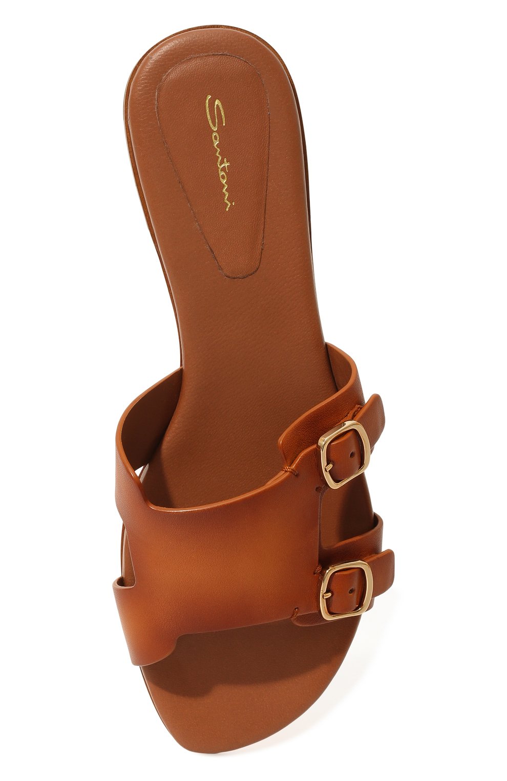 Кожаные шлепанцы SANTONI, арт. WHPF70071HA1TLGAC50, фото 6