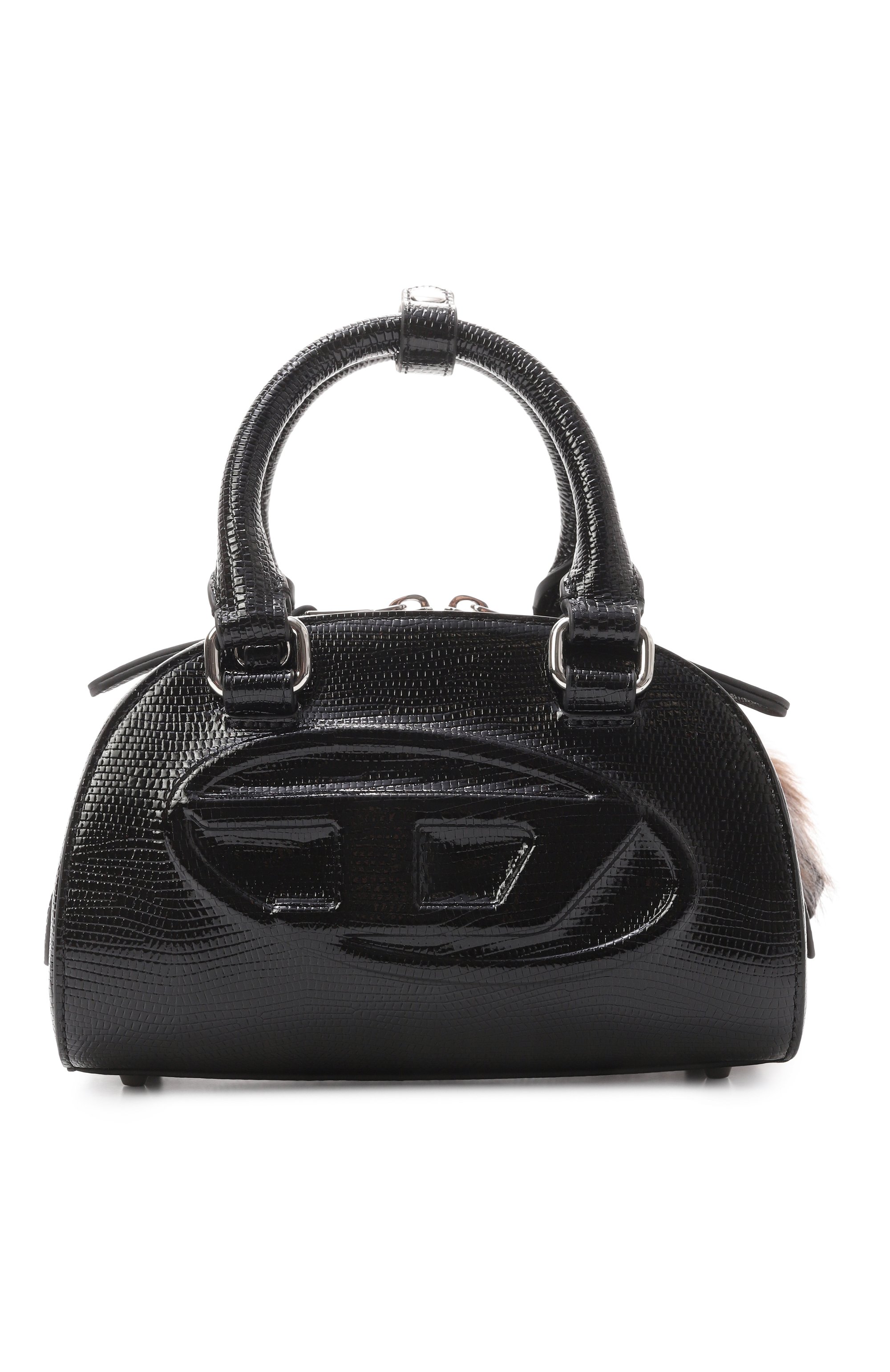 Сумка 1dr dome mini DIESEL черного цвета по цене 49150 руб., арт. X10369/P8631, фото 1 Сумка 1dr dome mini DIESEL, арт. X10369/P8631, фото 1