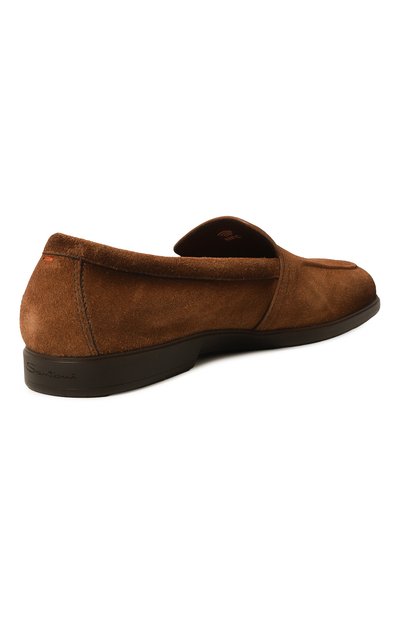 Замшевые лоферы malibu SANTONI коричневого цвета по цене 61550 руб., арт. MGAG18829DKTSRVR, фото 5 Замшевые лоферы malibu SANTONI, арт. MGAG18829DKTSRVR, фото 5