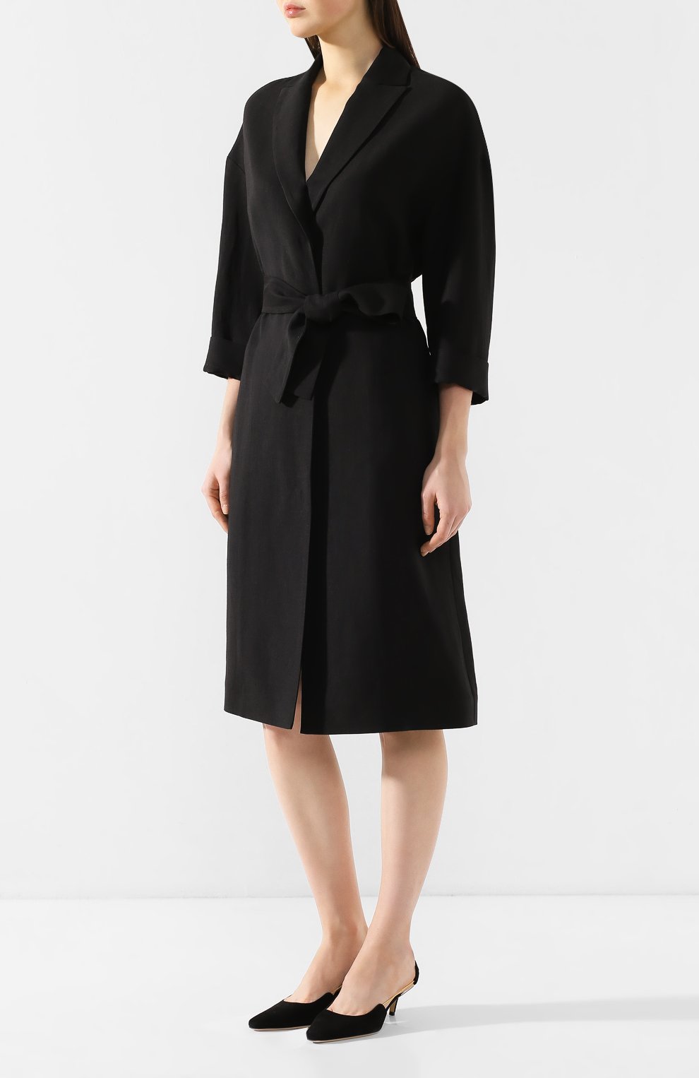 Пальто из с меси вискозы и льна BRUNELLO CUCINELLI, арт. MH1269398, фото 3