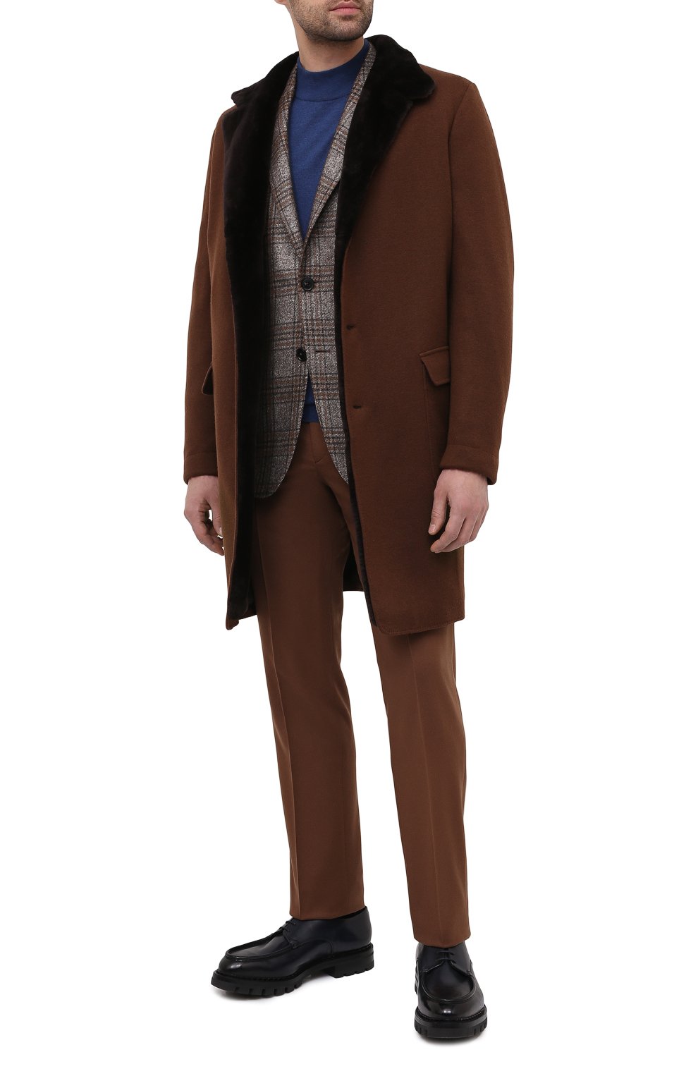 Кашемировое пальто с подкладкой из нутрии LORO PIANA, арт. FAF4118, фото 2