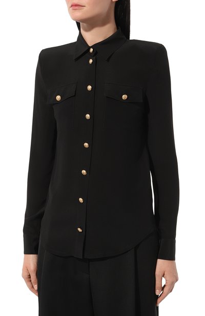 Шелковая рубашка BALMAIN, арт. AF1HS050SB66, фото 3