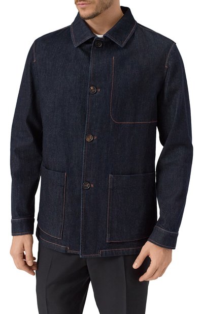 Джинсовый пиджак CORNELIANI, арт. 26X5C1-2620123, фото 3