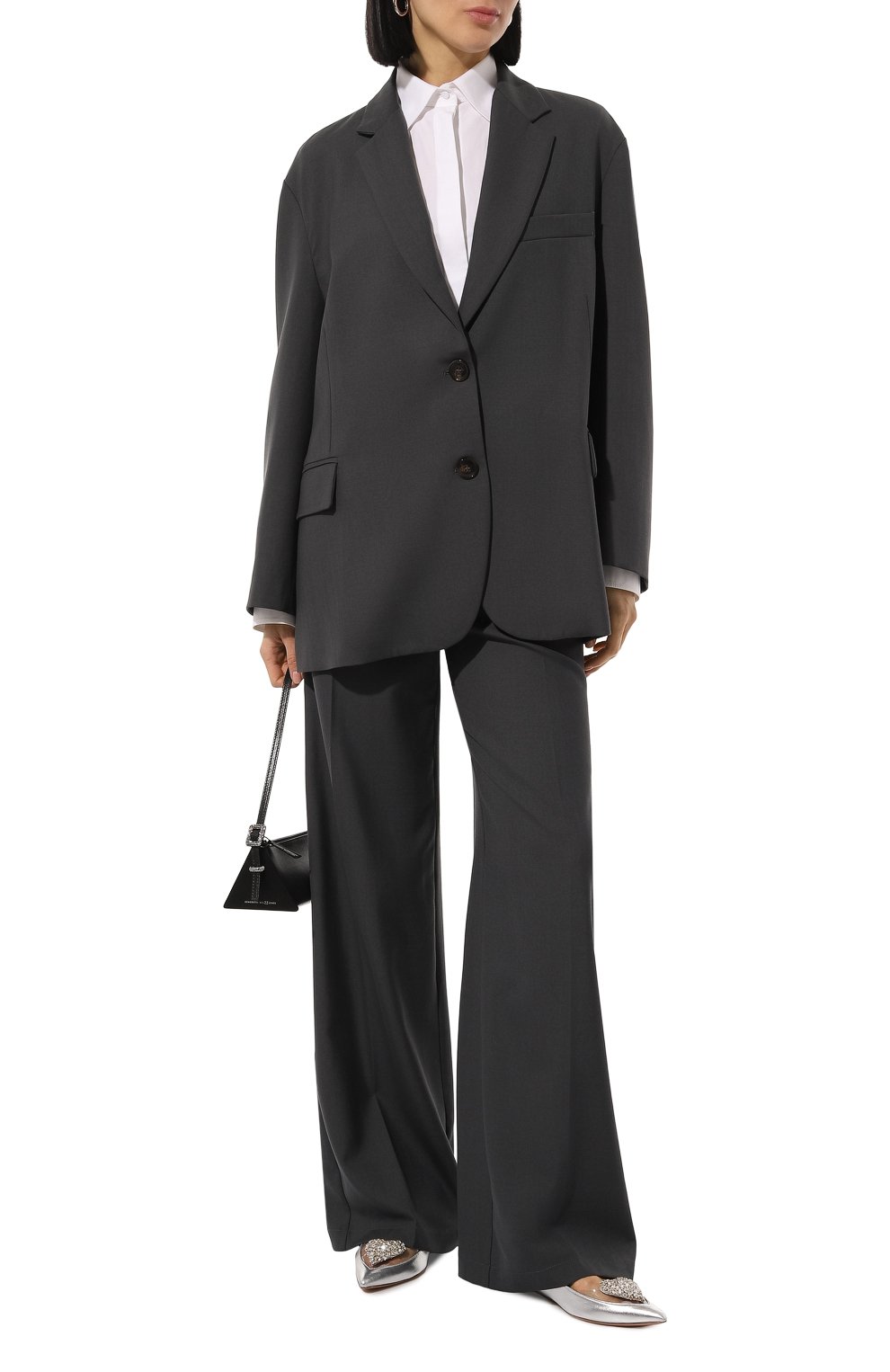 Кожаные балетки love me AQUAZZURA, арт. LVMFLAA0-NLP-CCC, фото 2