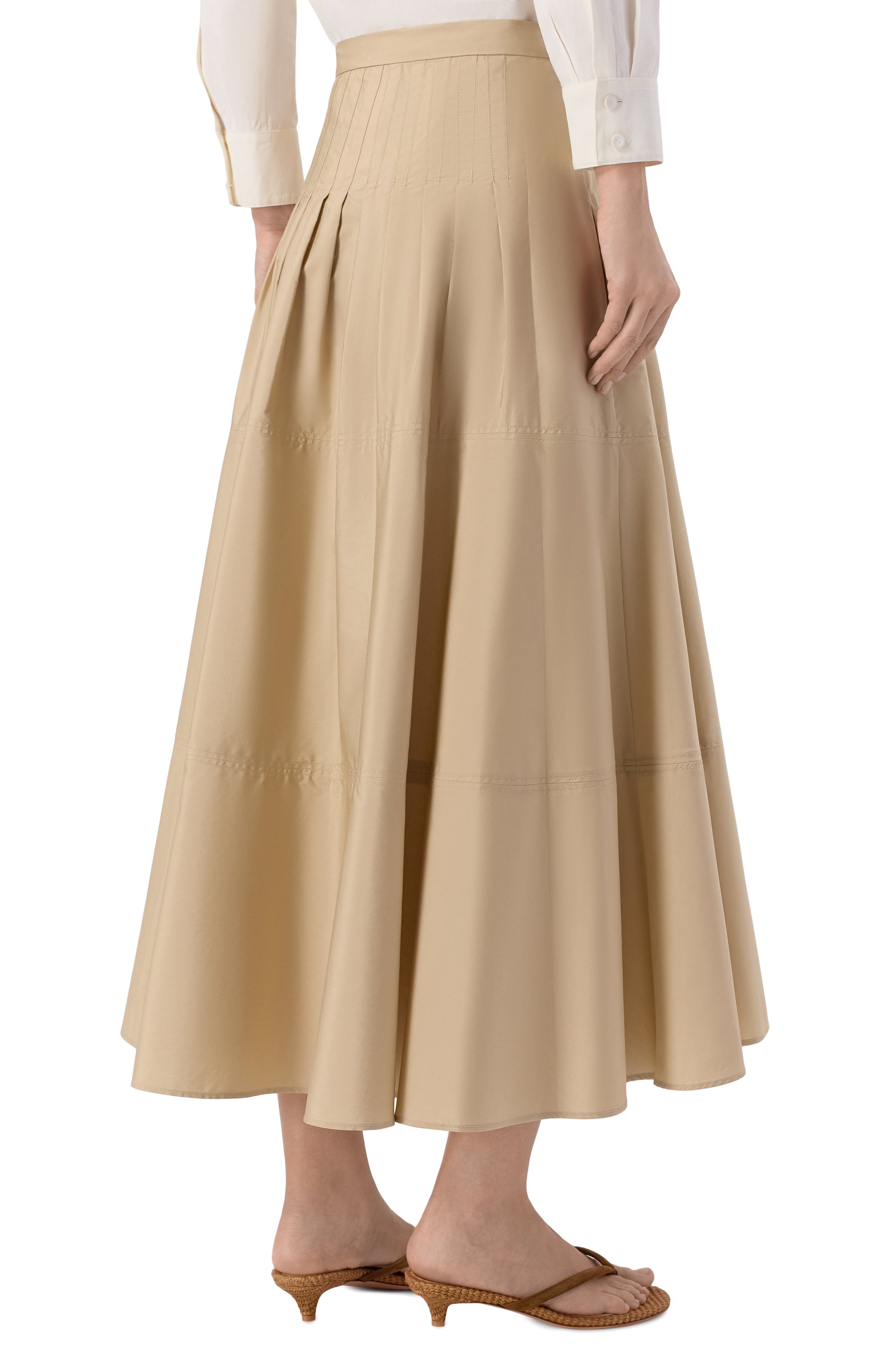 Хлопковая юбка MAX MARA STUDIO, арт. MST0PERA, фото 4