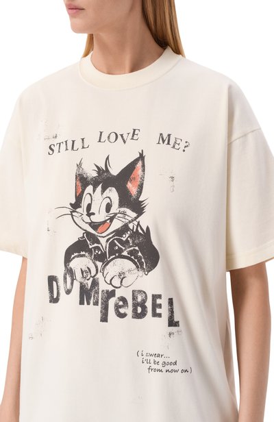 Хлопковая футболка DOMREBEL, арт. L0VECAT/T-SHIRT, фото 5
