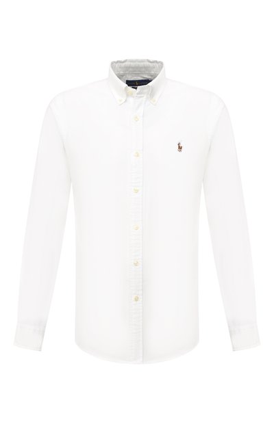 Хлопковая рубашка с воротником button down POLO RALPH LAUREN, арт. 710549084, фото 1