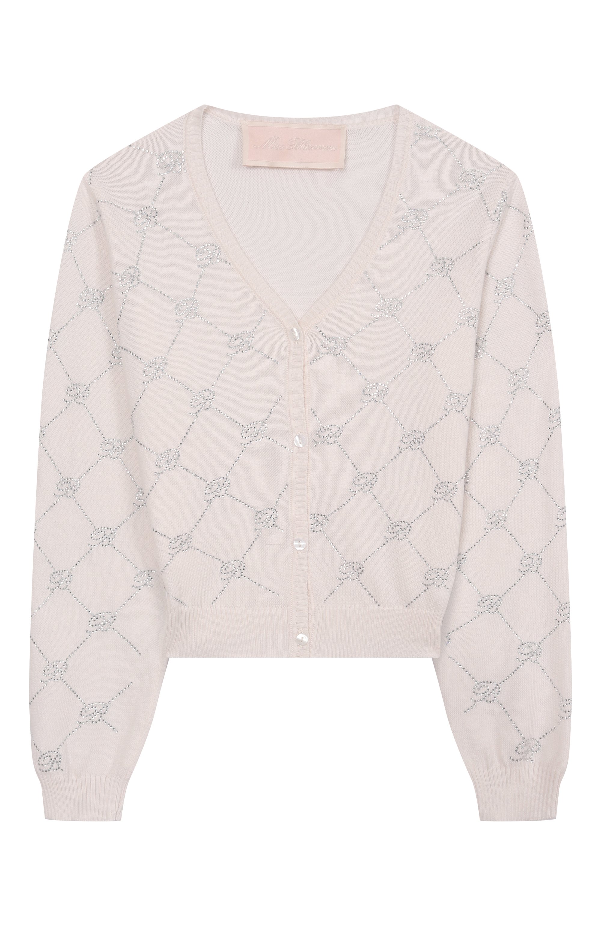 Хлопковый кардиган BLUMARINE, арт. BFMA002.C.FL028/6A-12A, фото 1